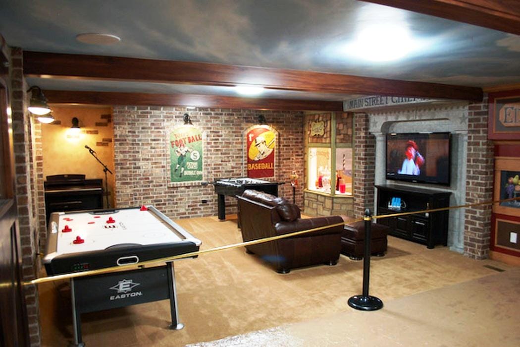basement unfinished cozy awesome ceiling low inexpensive genmice unexpectedly useful whomestudio sports