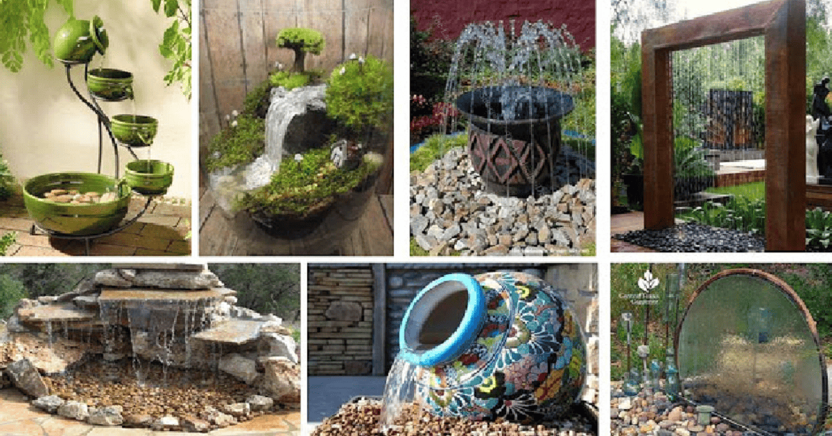 20 Water Fountain DIY For Unique Small Garden - Genmice
