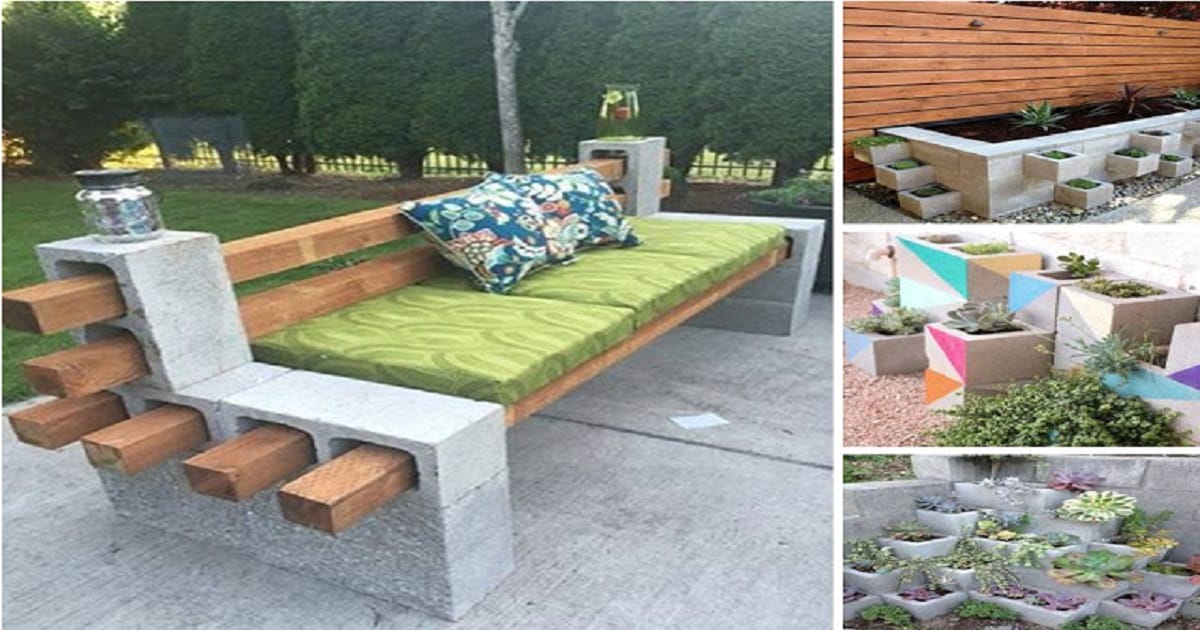 Most Stunning DIY Cinder Blocks Ideas For Amazing Backyard - Genmice