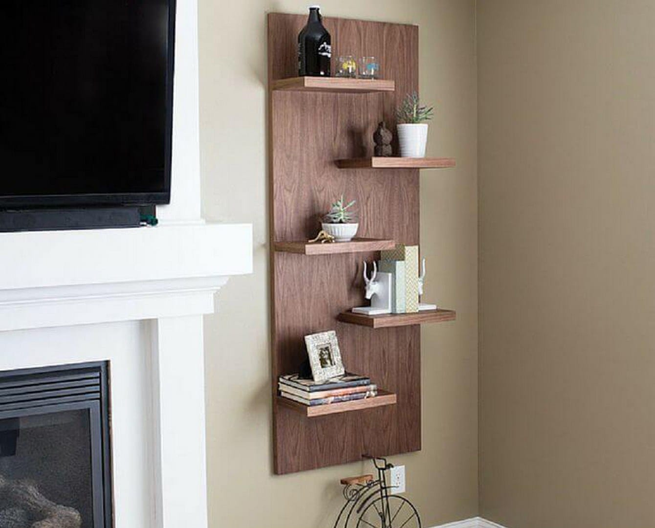 wall hanging shelves for living room